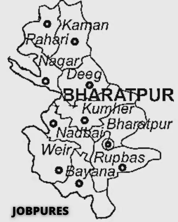 Bharatpur District Map in Hindi