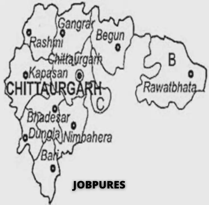 Chittorgarh District Map in Hindi