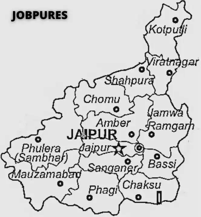 Jaipur District Map in Hindi