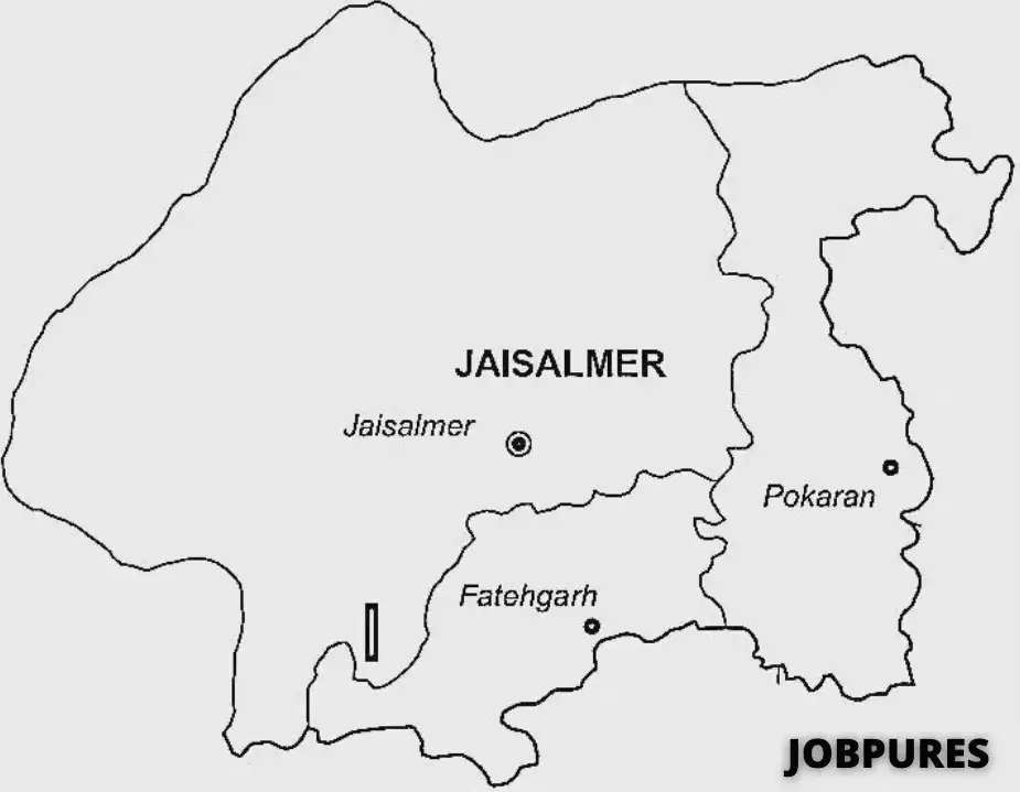 Jaisalmer District Map in Hindi