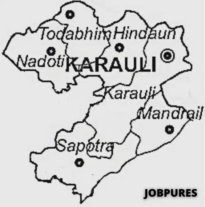 Karauli District Map in Hindi