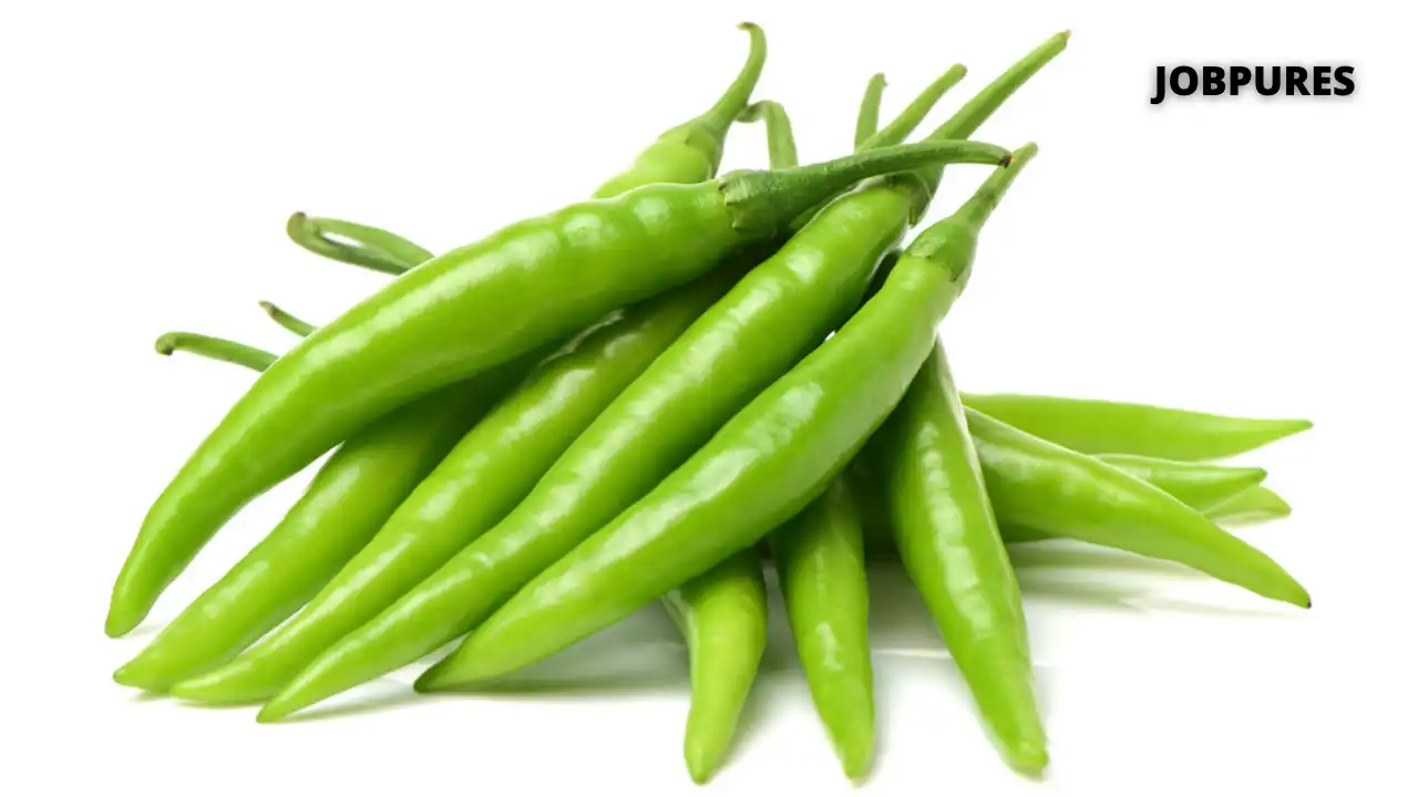 Green Chilli Vegetable Name in Hindi and English