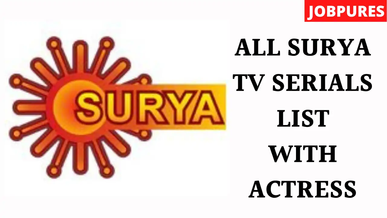 All Surya TV Serials Cast