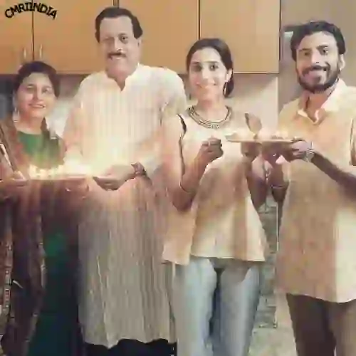 Naina Sareen with Family