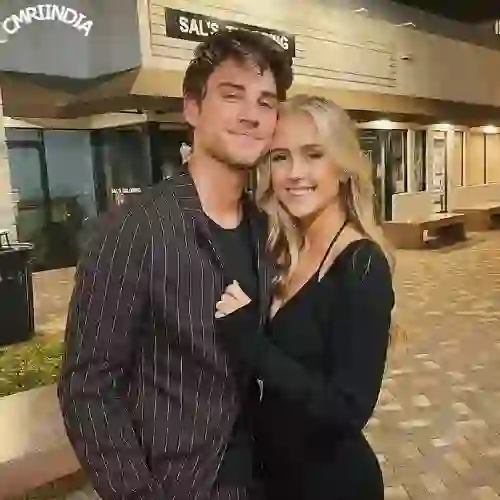Carson Rowland with Wife