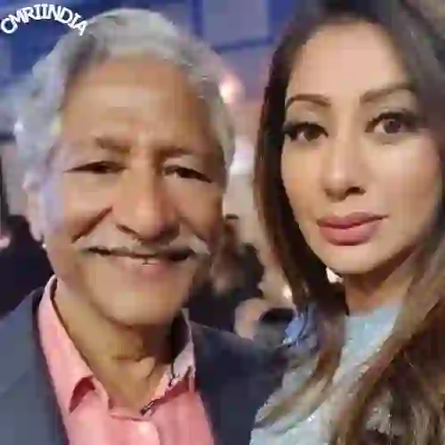 Rajendra Gupta with His Daughter