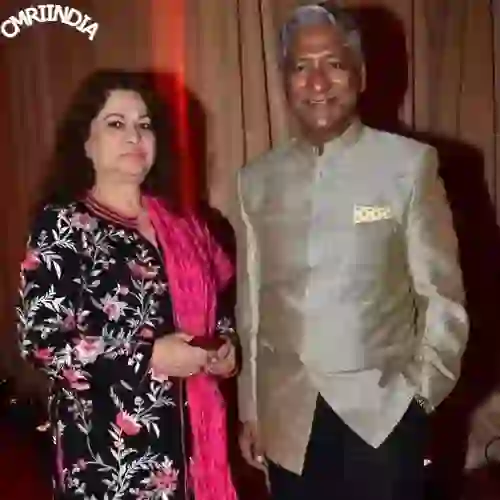 Rajendra Gupta with His Wife