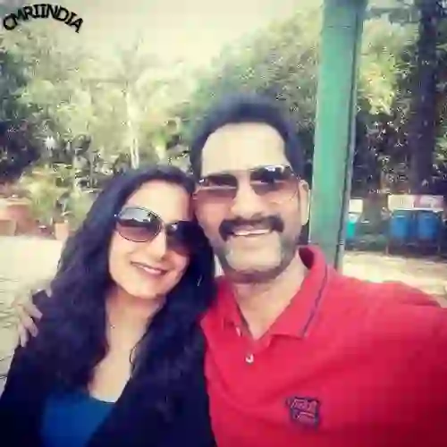 Sushil Pandey with Wife