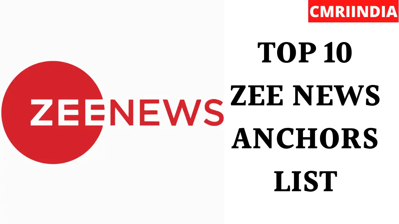 Top 10 News Anchors List of Zee News Channel