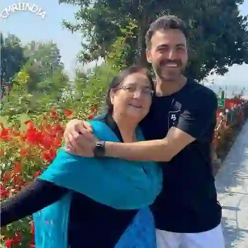 Ayaz Khan with Mother